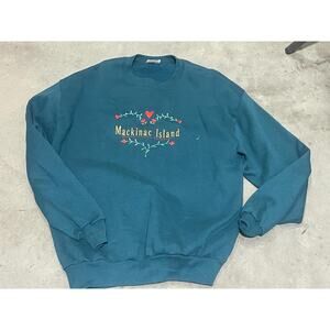 1980s Mackinac Island, Sweatshirt, Size XL, Jerzeers Activewear, Pullover,